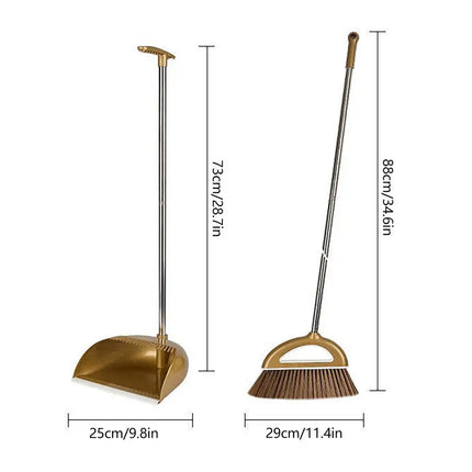 Dustpan And Broom Set Cleaning Sweeping Duster Tool Broom And Dustpan Set for House Kitchen Keyboard Indoor Outdoor Floor Dorm