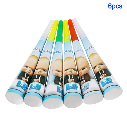 Cartoon Baby Boss Boys Girls Theme Birthday Party Decoration Disposable Tableware Background Balloon Baby Shower Children Gift