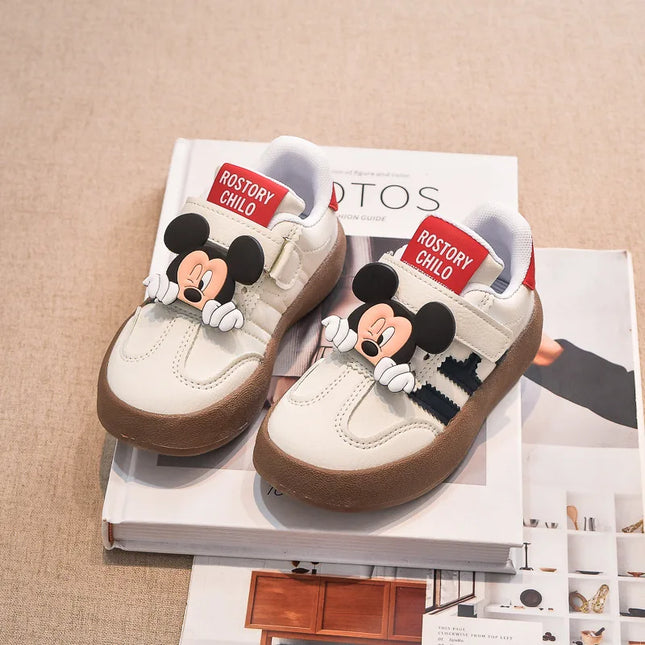 2026 Children's New Casual Shoes Girls Fashion Sneakers Cute Cartoon Boys Sport Shoes Anti-slip Soft Sole Kids Board Shoes