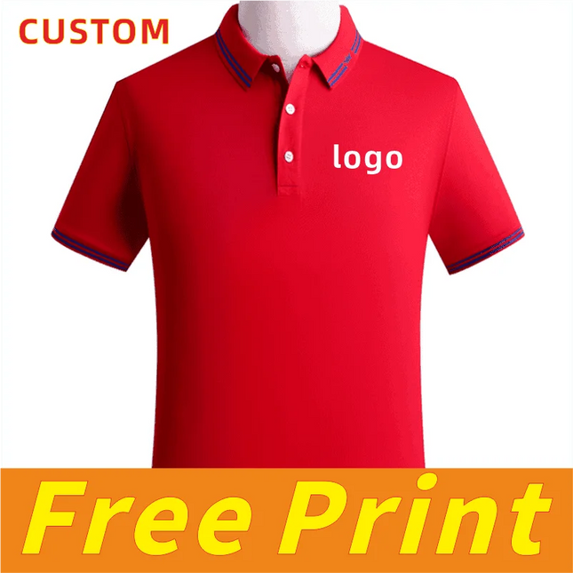 Cotton Casual T-Shirt, Customized Summer Polo Shirt, Printed Logo, Embroidered Logo, Men's and Women's Clothing
