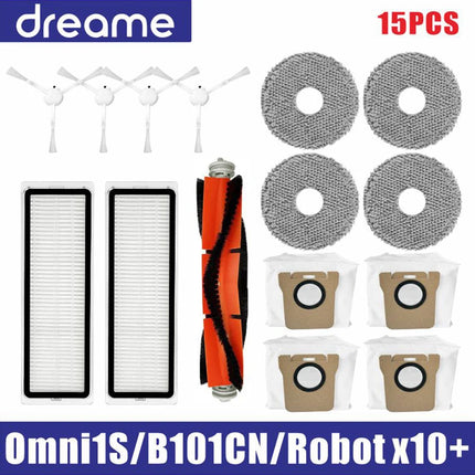 Dreame L10s Ultra / S10 Pro Accessories Mijia Omni 1S B101CN Robot X10+ Vacuum Main Side Brush Filter Mop Parts