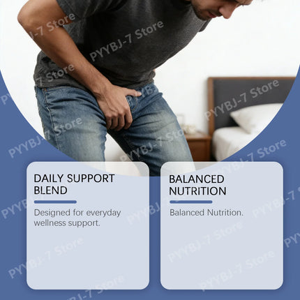 Men Prostate Wellness Soft Chews 60 Count Beta Sitosterol Zinc Selenium Vitamin C Reishi Nettle Sugar Free Pomegranate Berry
