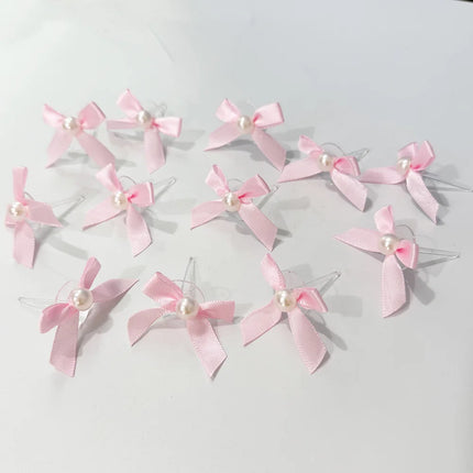 Pink Bow Cupcake Topper Pink Bow Birthday Decor Coquette Themed Party Decoration Bridal Shower Cake Topper Bow Party Decor