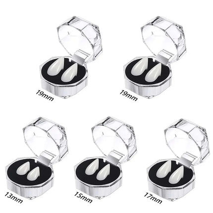 1-5pcs Vampire Teeth Fangs Dentures Props Halloween Costume Props False Teeth Solid Glue Denture Adhesive Halloween Party Decor