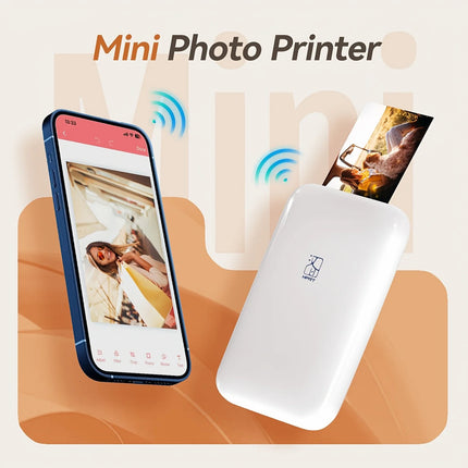 HPRT MT53 Color Photo Printer 2x3 Inch Portable Pocket Printer Bluetooth Mobile Handheld HD Mini Printing Machine For Take A Photo Print It
