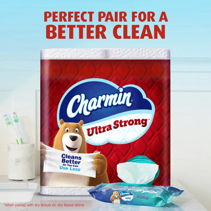 Ultra Strong Toilet Paper 4 Mega Rolls 220 Sheets Per Roll Bulk Bath Tissue