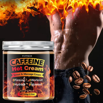 60g Caffeine Thermal Massage Moisturizing and Firming Moisturizing Cream for Face and Body, Ideal Exercise, Enhanced Moisturizin