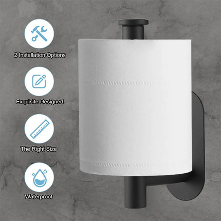 Stainless Steel Toilet Paper Holder Tissue Hanger Adhesive Toilet Paper Stand Paper Towels Holder Waterproof Bathroom Accessory