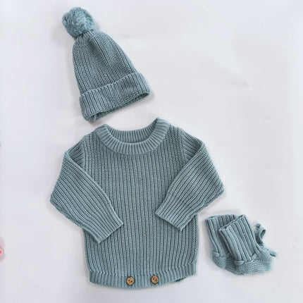 Personalized Embroidered Baby Sweaters Clothes Customization Long Sleeve Knitted Sweatshirt for Boys Girls Birthday Gift