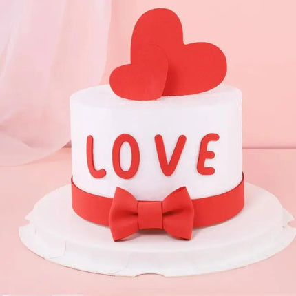 Couples Kiss Heart Love Bear Cake Cupcake Topper Happy Birthday Valentine's Day Party Dessert Wedding Decor Baking Supplies