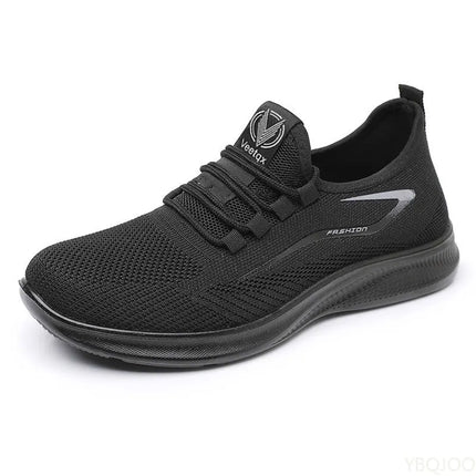 Men's Trendy Flat Bottom shoes Mesh Non Slip Lace Up Casual comfortable Shoes Lightweight Fashion Running Men sneakers