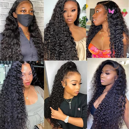 Invisi Strap HD 360 Full Lace Wig Human Hair 250 Density Pre Cut 360 Lace Front Wig Deep Curly Glueless Wig Human Hair Wig