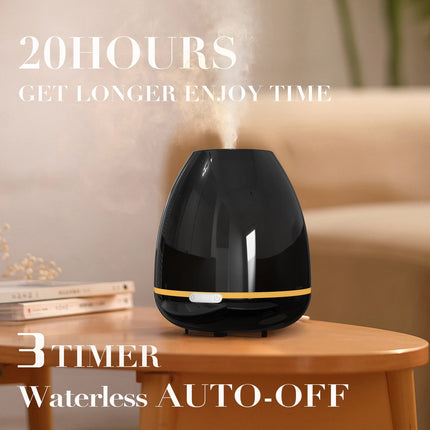 Desktop Aromatherapy Diffuser Cool Mist Air Humidifier 300ML Ultrasonic Essential Oils Diffuser with 7 Colors Light