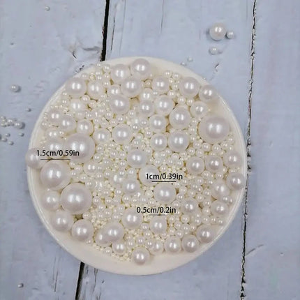 75g/130g Pearl Ball DIY Cake Topper Baking Decoration Sprinkles Wedding Birthday Cake Decoration for Decoration Only Not Edible