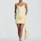 strapless yellow / S