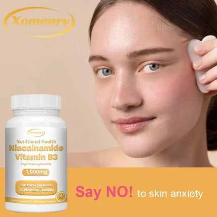 Niacinamide Vitamin B3 1,000 Mg - Dietary Supplement, Non-GMO