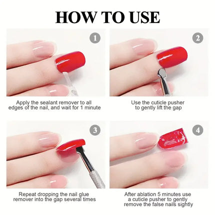 15ml *2 pieces Glue remover Cleaner liquid For False Nails/Sticker/Decorations Easy Remover