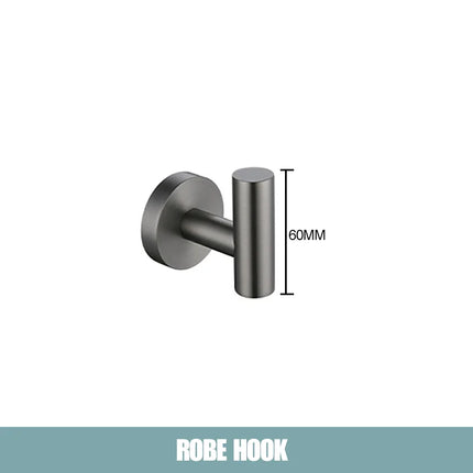 Gun Gray Black Brushed Gold Bathroom Hardware Set Stainless Steel Bathroom Accessories Towel Bar Towel Ring Toilet Paper Holder
