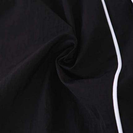 American Side Stripe Letter Embroidered Wide Leg Casual Pants Men's Summer Loose Draped Sports Trousers