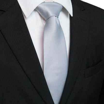 KAMBERFT Classic New 8cm Ties Men's Solid Color Necktie Pink Red Yellow Satin Ties for Man Business Wedding Party Tie Gift