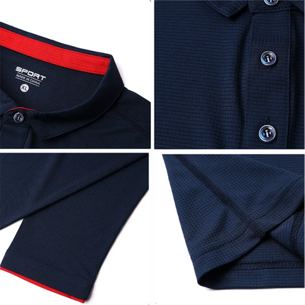 Long Sleeve Quick Dry Sports Polo Shirt Running Fitness Shirt Customized Logo Printing Breathable T-shirt Tops S-6xl 2025