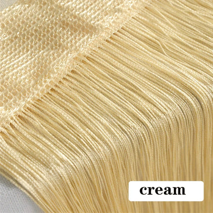 100x200cm Thread Curtains Screen Ribbon String Divider Blind for Living Room Door Wall Window Panel Tassel Curtain
