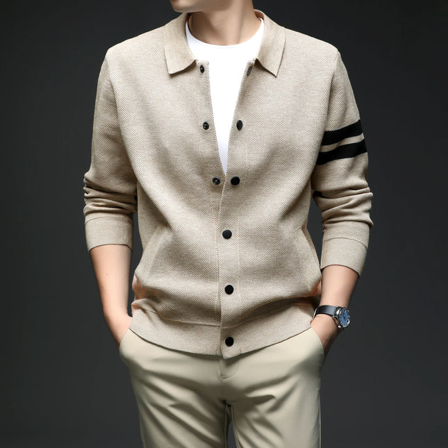 2025 autumn and winter high-quality semi high neck sweater as a base layer, men's winter new style, inner warm sweater
