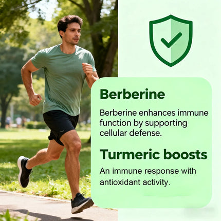 Berberine Capsules with Ceylon Cinnamon & Turmeric, Support Heart Health, Blood Sugar, Liver Function, Immune & Digestive Health
