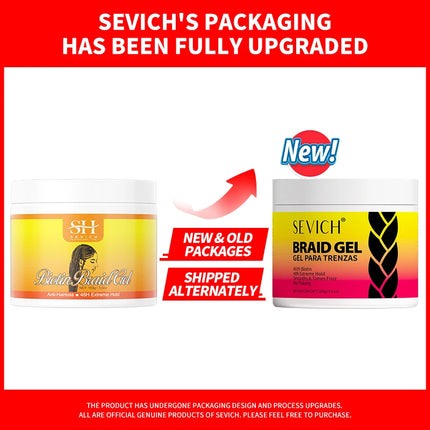 SEVICH Biotin Care Braid Gel 100g Shining Braiding Strong Hold Pomade Anti-Frizz Hair Edge Control Cream Hair Styling Product