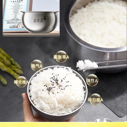 F-40F316L rice cooker 0 coating suitable for 316L household multi-function cooking