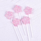5pcs pink star