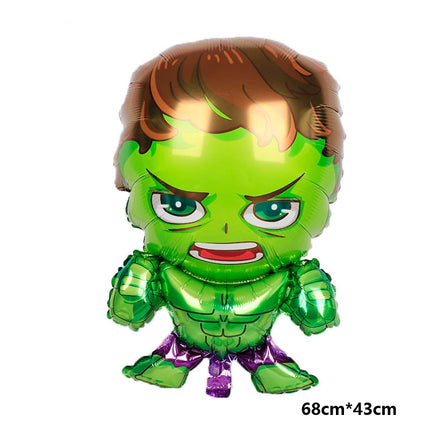 The Avengers Hulk Latex Balloon Superhero Foil Ballons Green Anger Cake Topper Happy Birthday Banner Party Decor Kids Gift Toys