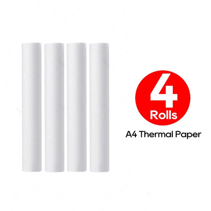 A4 Thermal Paper 21x29.7cm Quick-Dry Glossy & Clear Print Portable Printer Durable Quality Portable Printing Paper Thermal Paper