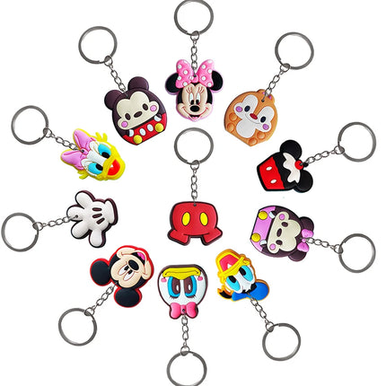 Minnie Birthday Party Decoration Banner Candy Boxes Keychain Minnie Donald Duck Triangle Pennant Flag Streamer Favor Bags Gifts