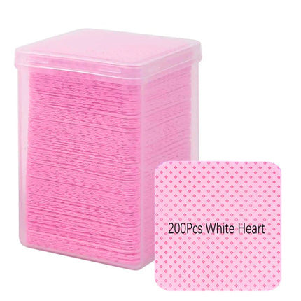 LULAA Glue Wipes Lint Free Nail Wipes Non-Woven Fabric Lash Glue Wipes Nail Polish Remover Wipes Use for Nail Polish Remover