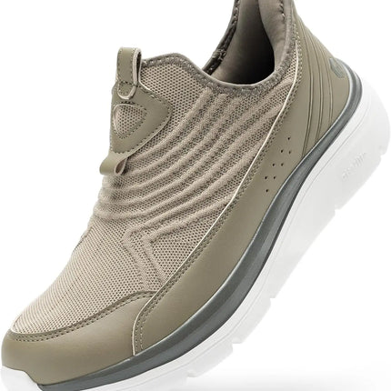 FitVille Men'S Extra Wide Hands-Free Slip-On Walking Sneakers, Lightweight Breathable Orthopedic Shoes With Arch Support, Foot Pain Relief For Swollen Feet