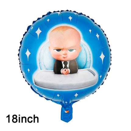 Baby B-BOSSED Birthday Theme Birthday Party Decoration Backdrop Family Cup Plate Napkin Balloons Baby Shower Supplies Kid Gift