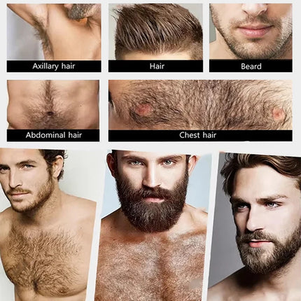High Quality Fast Beard Growth Serum For Men Promote Beard Regrowth Thicker Longer Fuller Anti Hair Loss Essential Oil Hair Care