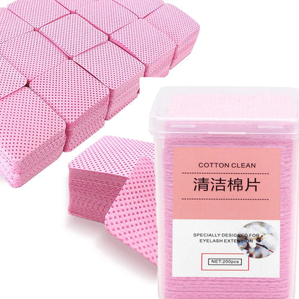 100/200/300PCS Lint Free Nail Wipes, Glue Wipes, Absorbent Soft Non-woven 200pc Lint- Free Cotton Wipes Nail Polish Remover Wipe