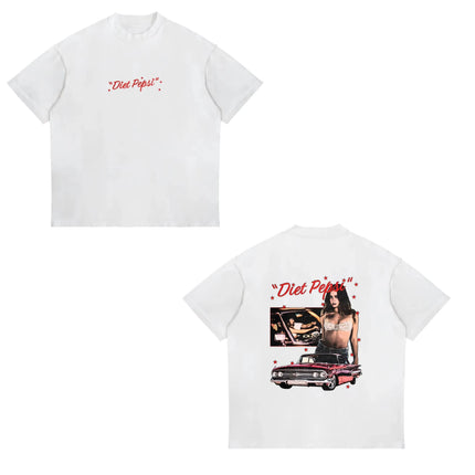 The Addison Rae Tour 2026 T-Shirt Addison Rae Album Merch Vintage T-Shirts Men's and Women's Fashion Cotton Summer New T Shirt