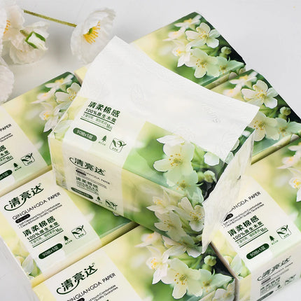 3-20Packs Large Packs Full Case Of Household Toilet Paper Kitchen Roll Facial Tissue Hand Towel Can Be Moistened 450 Sheets