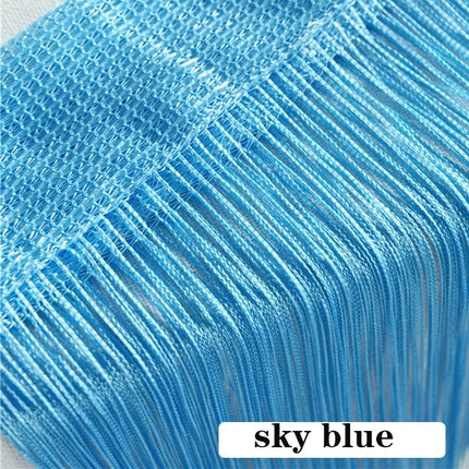 100x200cm Thread Curtains Screen Ribbon String Divider Blind for Living Room Door Wall Window Panel Tassel Curtain