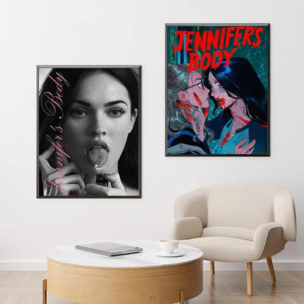 Pop Movie Jennifer Body Poster Versatile HD Waterproof Wall Art Self-Adhesive Decor for Any Space Ideal Gift