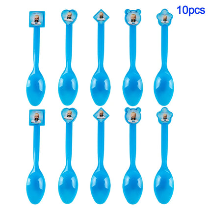 Cartoon Baby Boss Boys Girls Theme Birthday Party Decoration Disposable Tableware Background Balloon Baby Shower Children Gift
