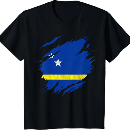 Curacao Flag Pride Caribbean T-Shirt 2026 New Arrival - Stylish Men's Apparel - Jersey
