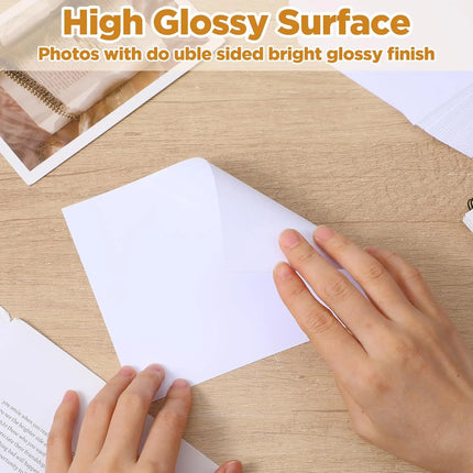 A5 Double-Sided High-Glossy Photo Paper, Glossy Brochure Paper 5.83 X 8.27 Inch, 200 GSM for Inkjet Printer, Photo Printing