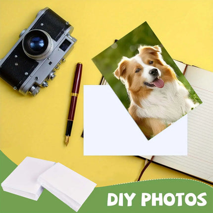 KRYON 4R 200 Sheets 200gsm Glossy Photo Paper with Inkjet Printers, for Office Home Printing Paper, For Travel Season