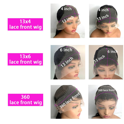 40 Inch Body Wave 13x6 HD Lace Frontal Wigs Human Hair Wig 13x4 360 Hd Lace Front Wig For Black Women Pre Plucked Brazilian Hair