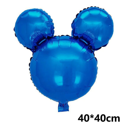 16inch pink blue gold Mickey Head Foil Balloons Children Birthday Party Decoration Supplies Shower Cartoon Balloon