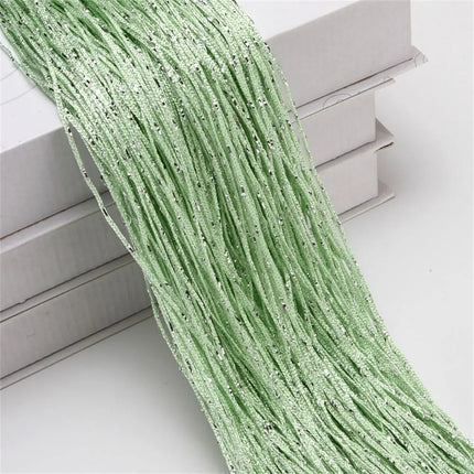 2*1M Tassel Window Curtains Shining Screen Panel Hanging Beaded Curtains Glitter String Curtain Door Fly Screen Party Decoration